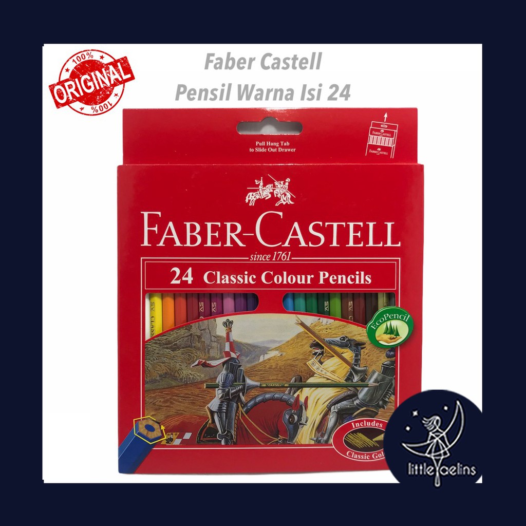 

PENSIL WARNA FABER CASTELL 24 CLASSIC COLOUR PENCILS