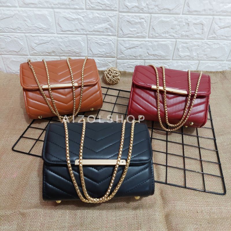 tas selempang VIONA  slingbag tas fashion tas wanita murah tas selempang rantai