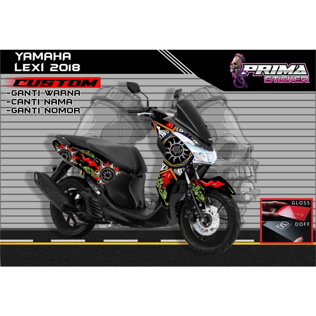 Sticker Decal Yamaha Lexi FULL BODY,  sticker lexi