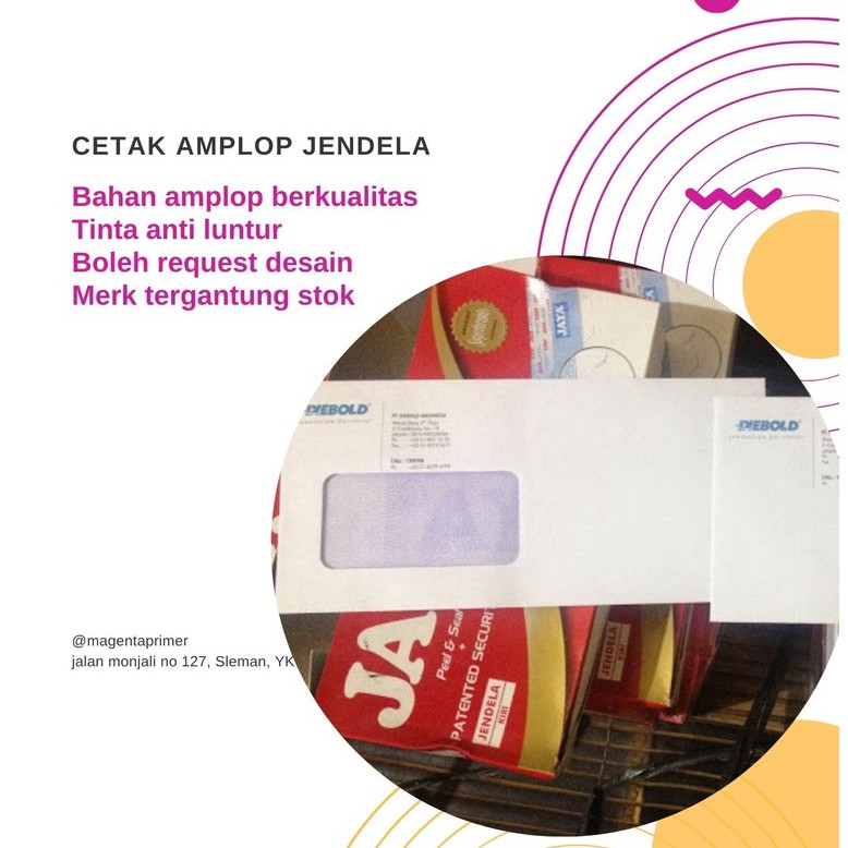 

Cetak Kop Amplop Jendela Full Warna Termurah Per Box