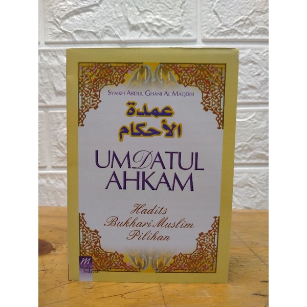 terjemah umdatul ahkam hadits Bukhari Muslim pilihan ukuran saku kecil 10 * 14 cm
