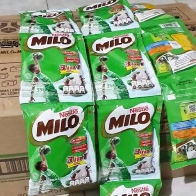 

MILO 3 IN 1 SACHET 30GR 1 RENCENG ISI 10 BKS