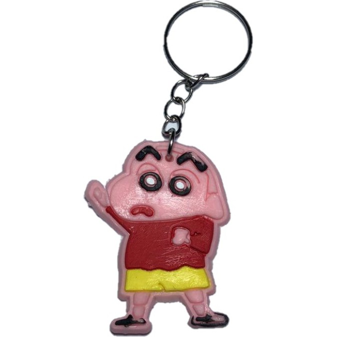 PEACH - Gantungan Kunci Karakter Unik Keychain PVC Souvenir / Souvenir Gantungan Kunci Karakter Lucu G210-Sinchan