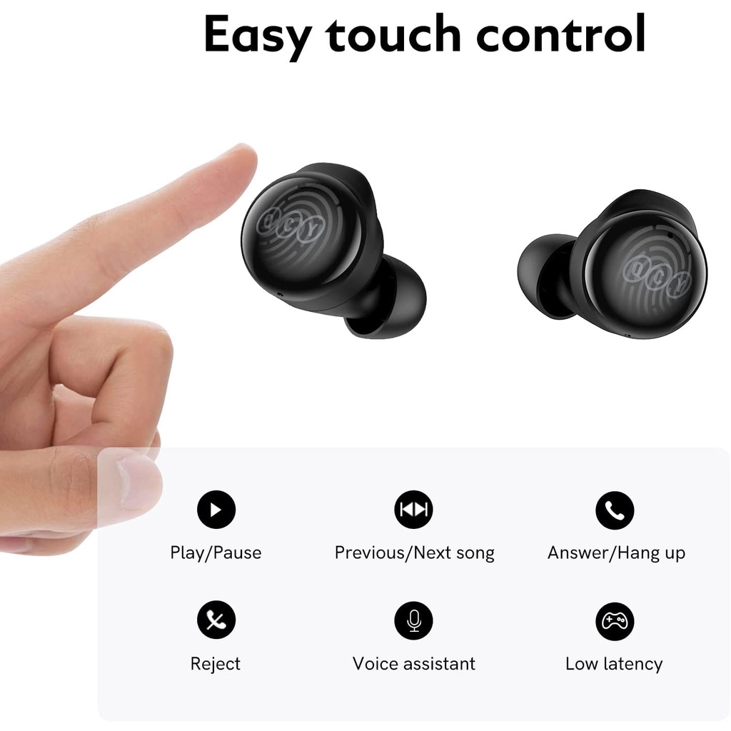 QCY T17 True Wireless Earbuds Earphone TWS ENC T 17