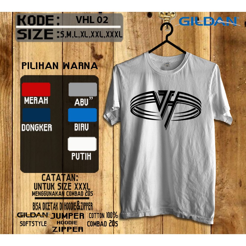 Kaos van halen band original gildan softstyle vhl02