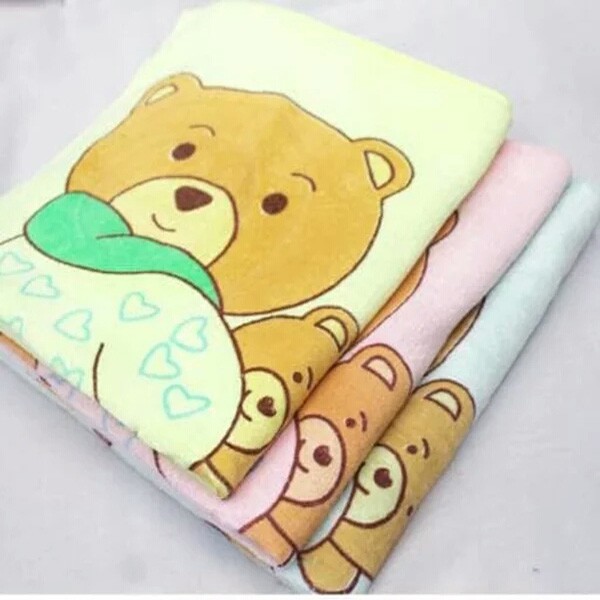 Handuk Bayi Twin Premium Quality - Handuk Bayi Lembut uk 50 x 100 Handuk Serbaguna Twins-VEGASUS