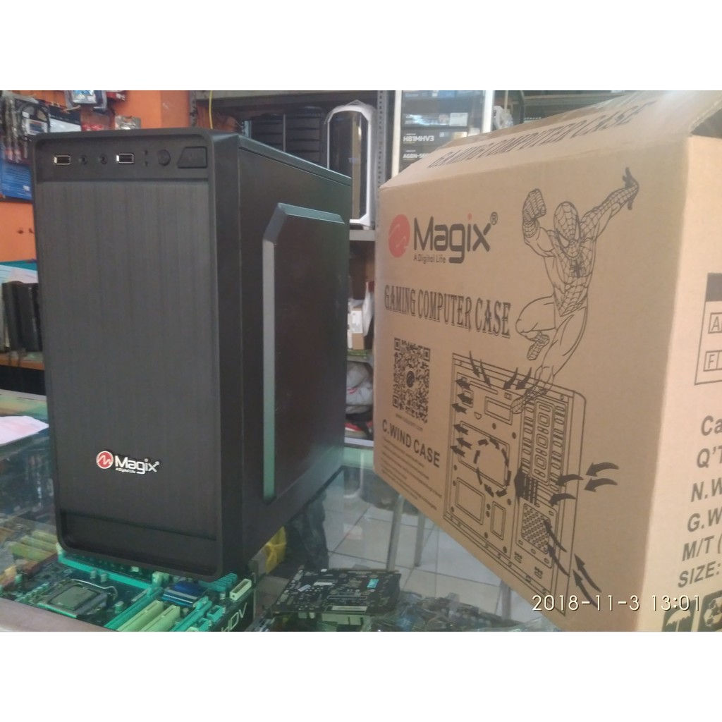 CPU amd phenom X4 lengkap LCD monitor siap pake