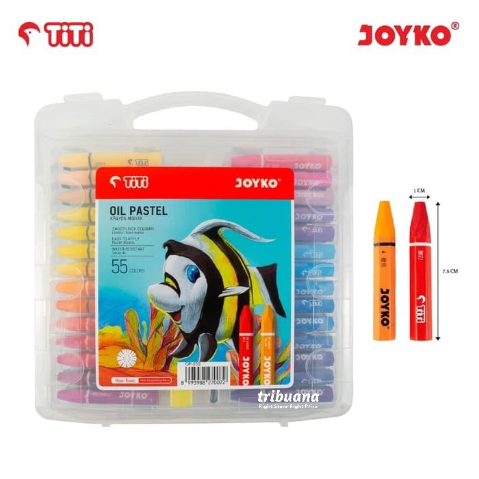 

Crayon JOYKO 55 Warna /Oil Pastel Hexagonal TI-P-55S
