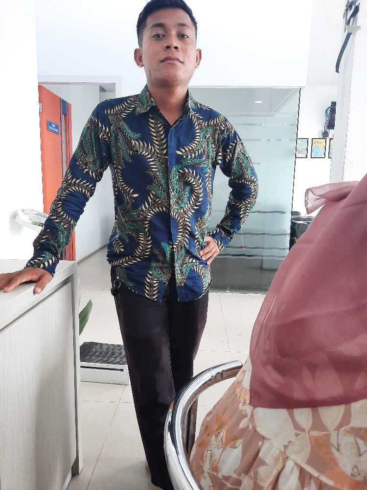 Atasan Batik Tradisional•kemeja Batik Pria Lengan Panjang Exclusive Motif Nusantara