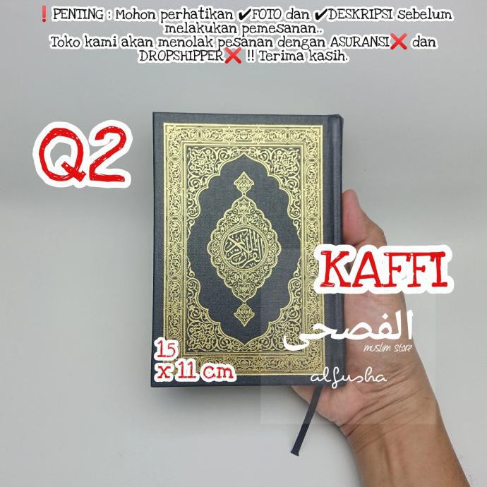 READY-STORE AL QURAN MADINAH (Q2) UK. 15X11CM MUSHAF MADINAH ASLI CETAKAN MADINAH