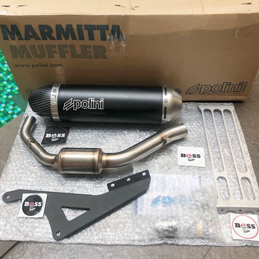 Knalpot Polini Evo 4T Full System 3V Iget Vespa Sprint Prima S LX