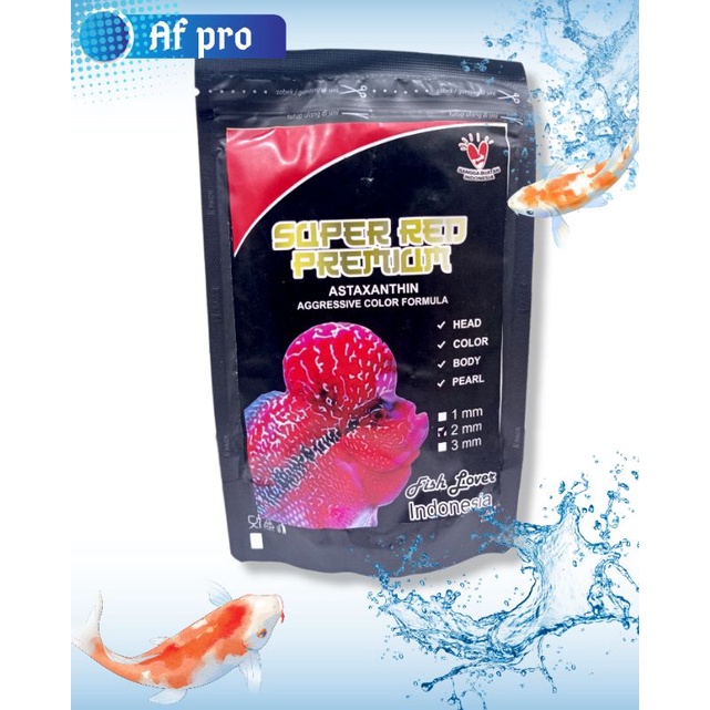 MAKANAN IKAN FISH LOVER LOUHAN SUPER RED 100GR