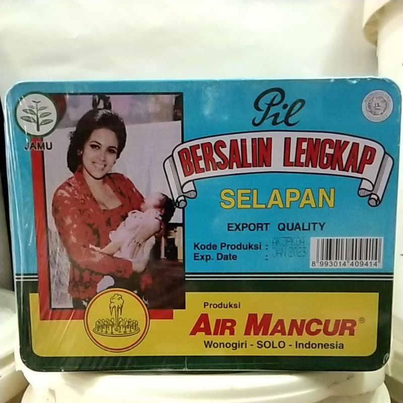 AIR MANCUR JAMU PIL BERSALIN LENGKAP 40 HARI