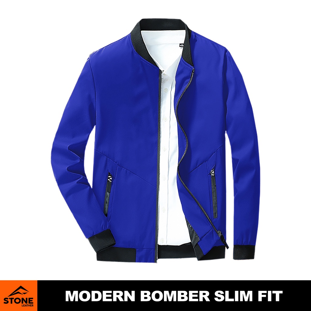 Jaket Pria Bomber Modern Slim Fit