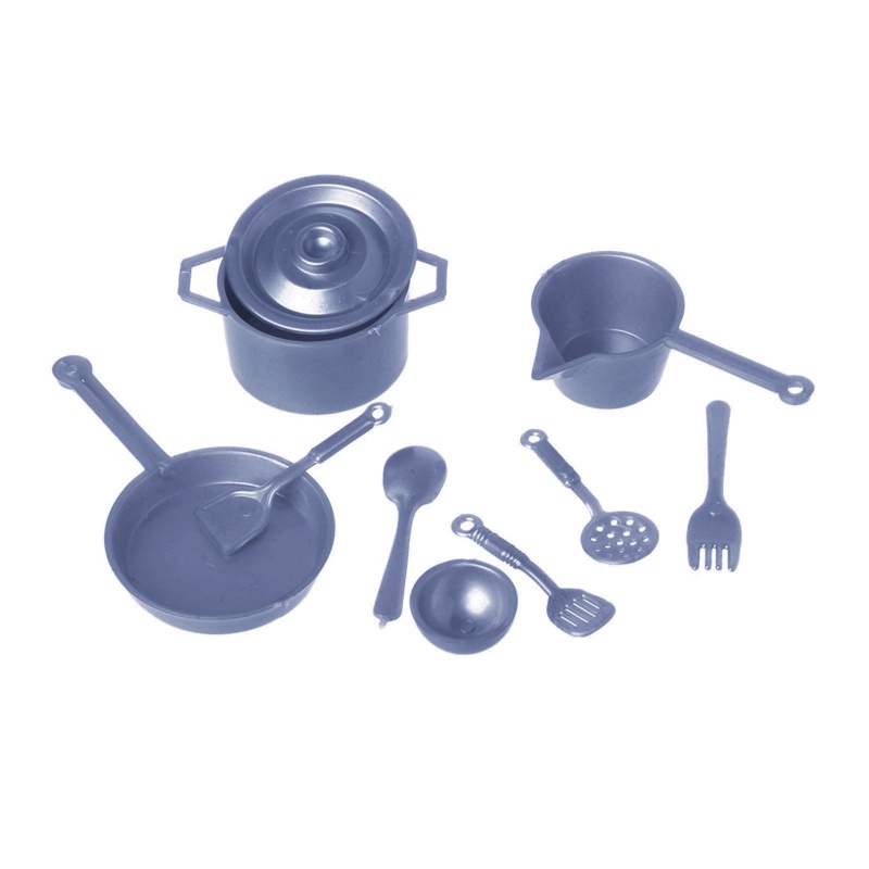 Mary Children Lifelike Kitchen Appliance Fork Pot Mainan Set Edukasi Untuk 3-8 Anak
