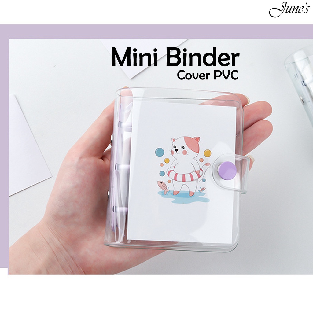 

Mini Cute Binder 3Ring Buku Notes Stationery Catatan Sekolah Kantor