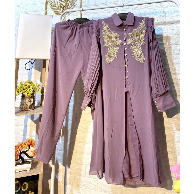 set celana brukat mewah