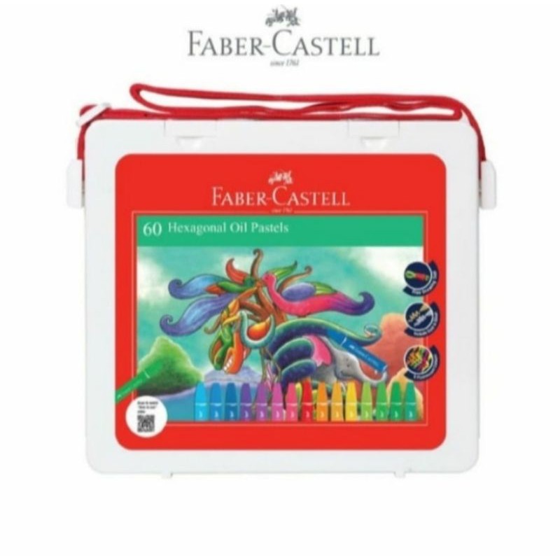 

Crayon Faber-Castell 60 Warna / Hexagonal oil pastel Faber-Castell 60 warna