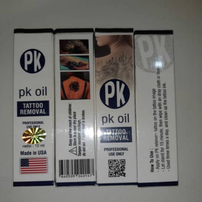 pk oil cepat meresap kedalam lapisan kulit penhilang tato