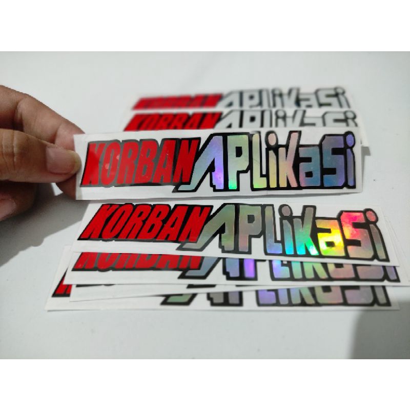 

sticker korban aplikasi cutting