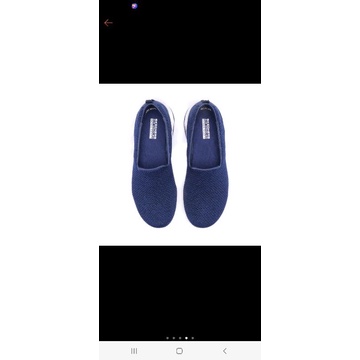 skechers gowalk air - navy - wanita