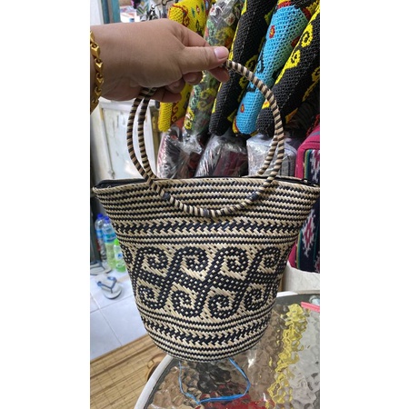 tas rotan jinjing tas top handle rattan bag tas rotan bulat tas rotan Kaltim tas rotan bali tas rota