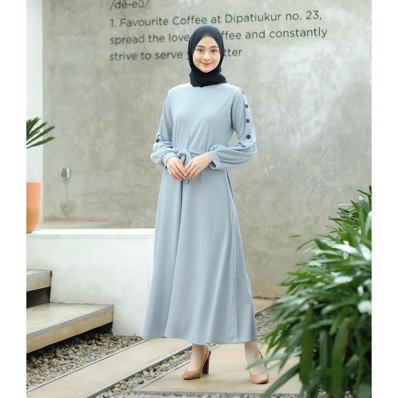 (MGA) GAMIS GERRA DAILY BUSUI DRESS WANITA MOSCREPE PREMIUM