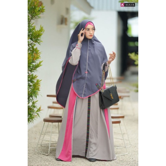 Set GAMIS ALAYYA CLOUD GREY by AULIA fashion