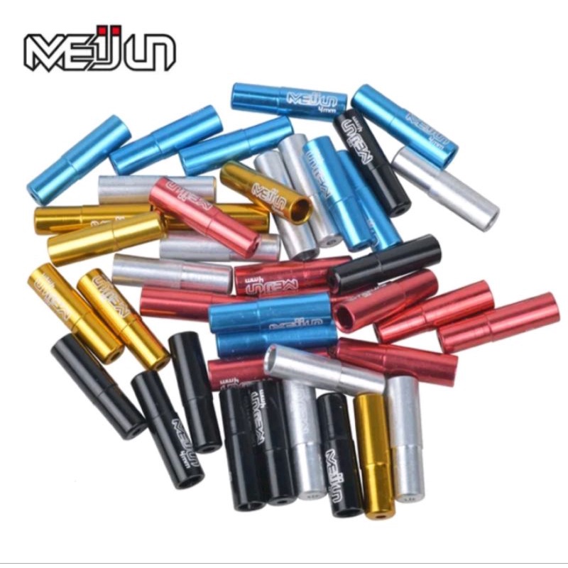 Meijun End Cup Kabel Rem Sepeda 5mm Alloy End Cup Housing Brake Sepeda