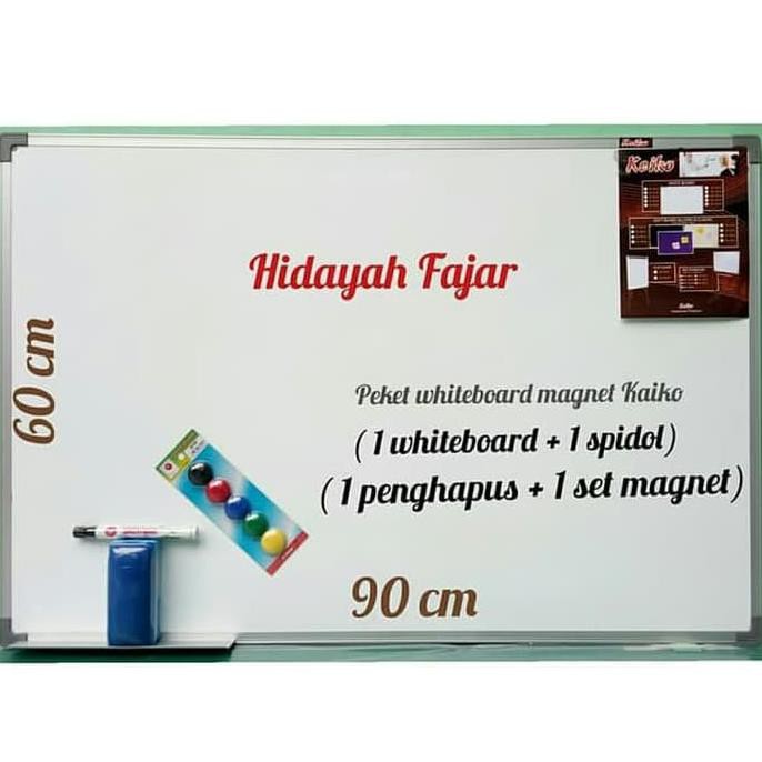 

papan tulis - whiteboard kaiko + magnet warna + spidol + penghapus DR488