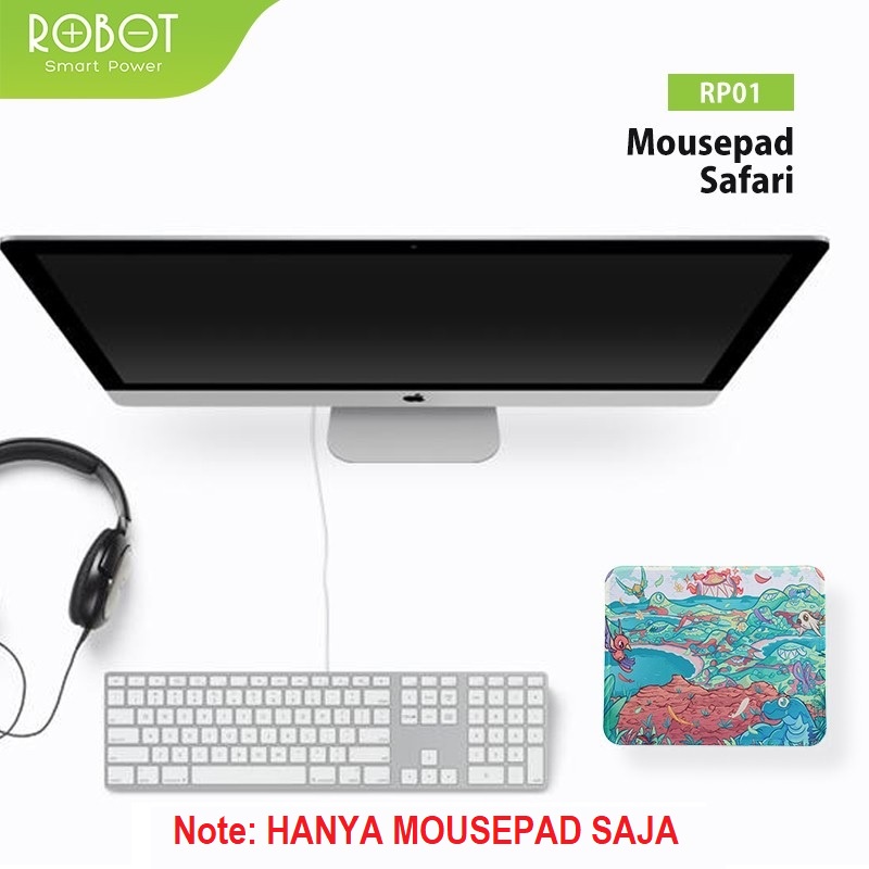 ROBOT RP01 anti skid Mousepad Karakter Safari mause pad