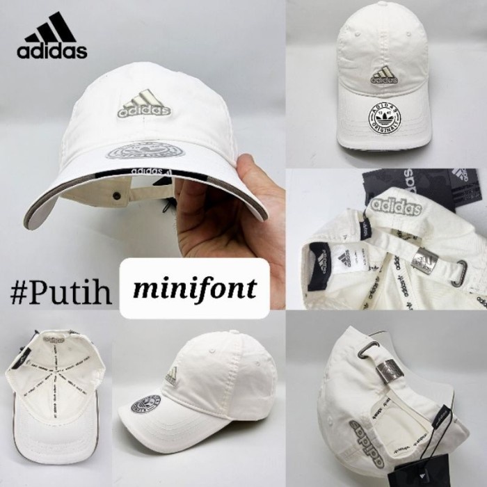 Topi Pria Topi Adidas Topi Pria Baseball impor high quality Premium 100% - Putih, All Size(E4Q0) Top
