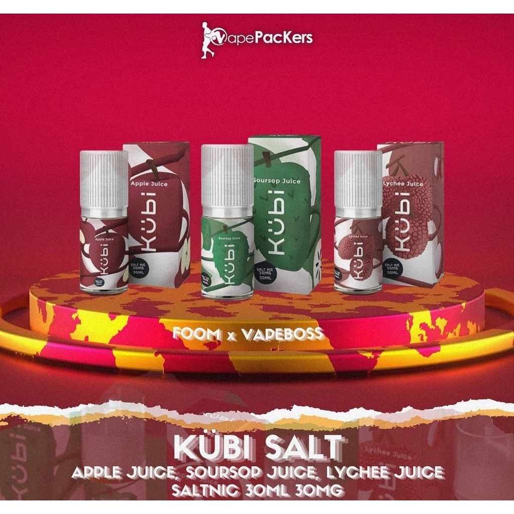 Jual Kubi Salt Mg Foom X Vapeboss Apple Juice Soursop Lychee