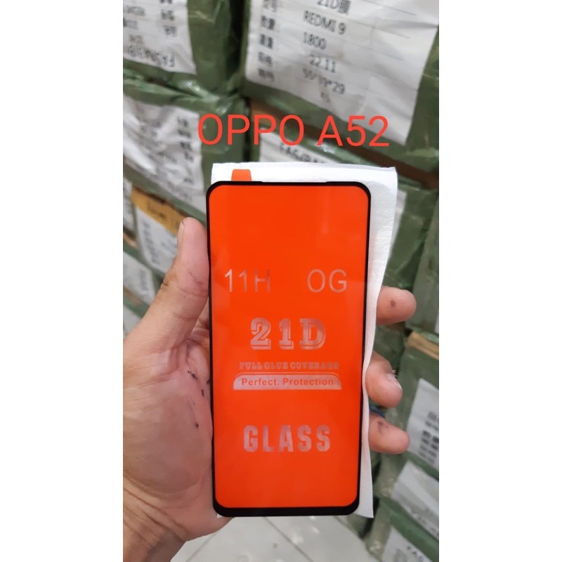 {PER~25PCS} TEMPERED GLASS FULL 5D/21D OPPO A15 A9 2020 RENO BONUS ❗️TISU❗️BUBLE❗️DUS NONGARANSI