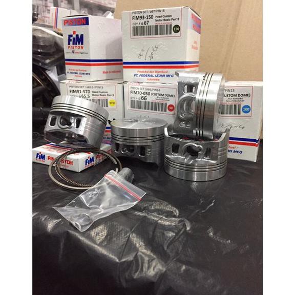 Piston Seher Fim 66 66.5 67 67.5 68 Mm Pin 14 15