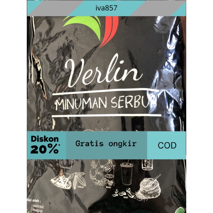 

PROMO Thai tea powder minuman instant verlin 1 kg GRATIS ONGKIR