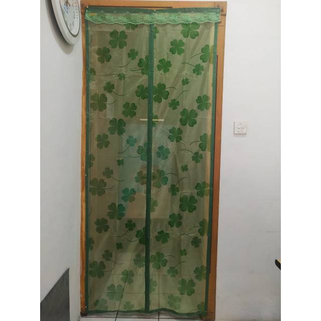 Tirai Exclusive hijau bunga