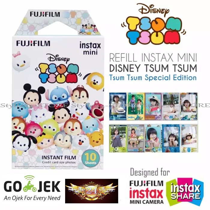 Fujifilm Refill Instax Mini Film Disney Tsum Tsum - 10 Lembar