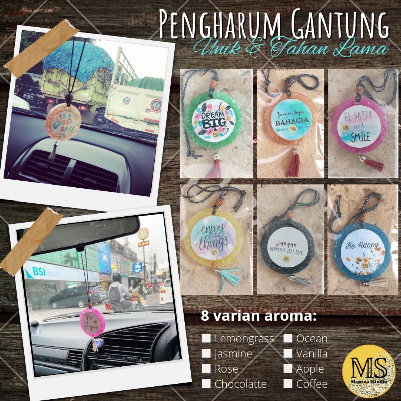 Parfum Pengharum Aksesoris Gantung Mobil , Kamar , Toilet Wangi Tahan Lama bisa Custom