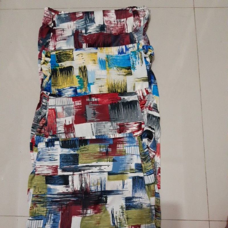 CELANA PANJANG SANTAI WANITA MOTIF ABSTRAK