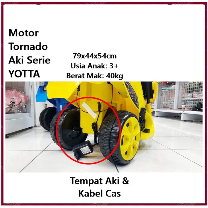 Mainan Anak Motor Aki Tornado Yotta