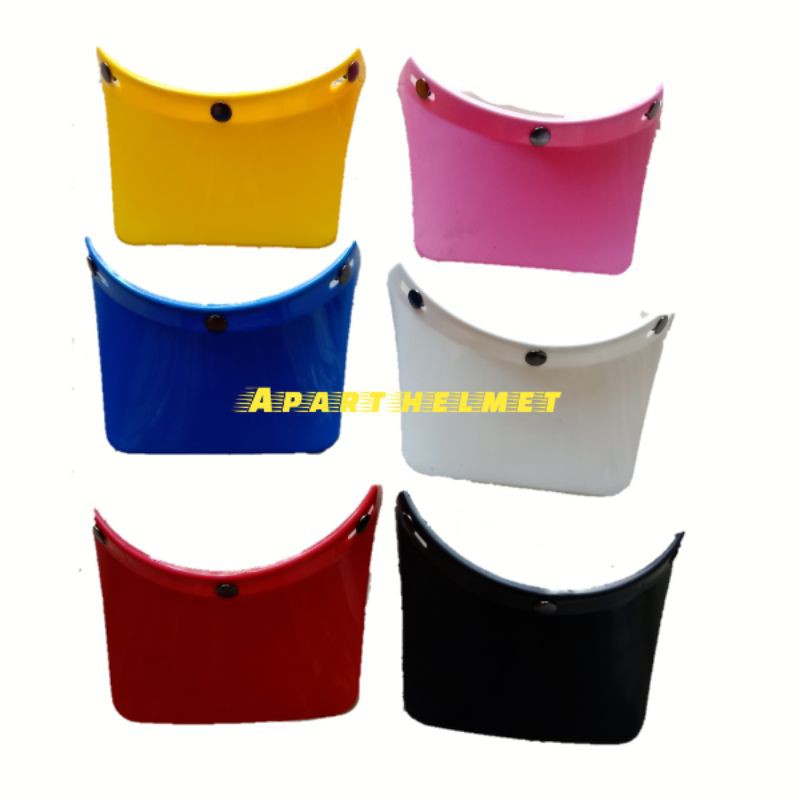 Pet bogo panjang polos Dan Pendek  pet retro warna panjang  pet helm bogo 3 kancing  COD