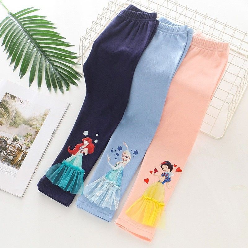 Legging Princess Anak Elsa Ariel Snow White Leging anak 3D Karakter good ok