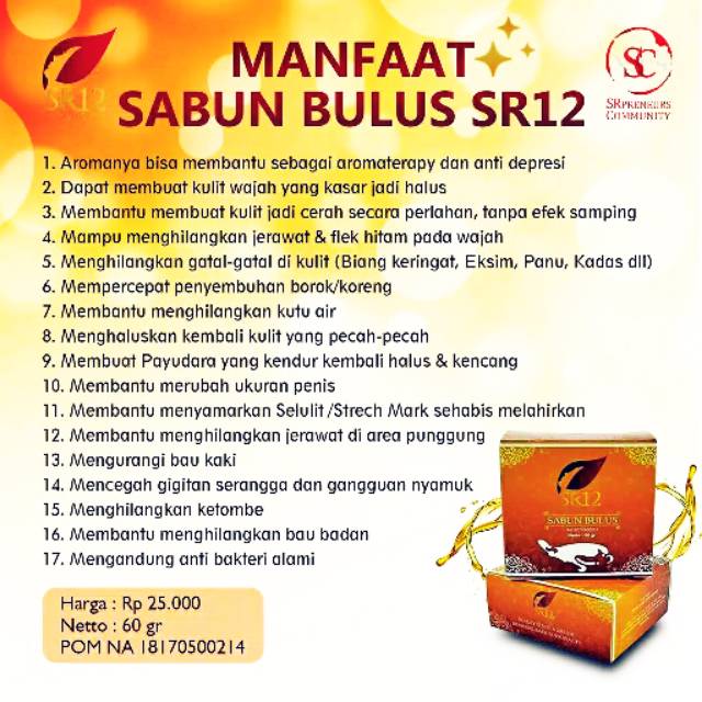 

Sabun bulus herbal SR12