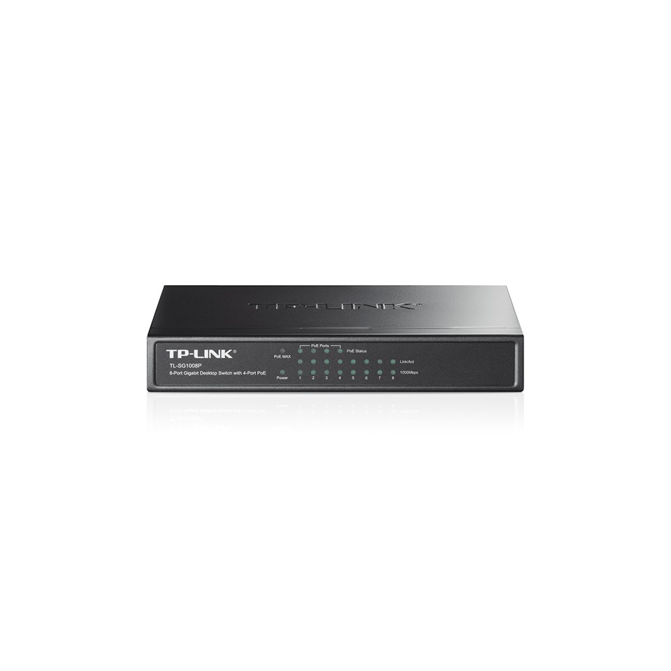 TP-LINK TL-SG1008P TPlink 8 Port Gigabit Desktop Switch Hub 4-Port PoE