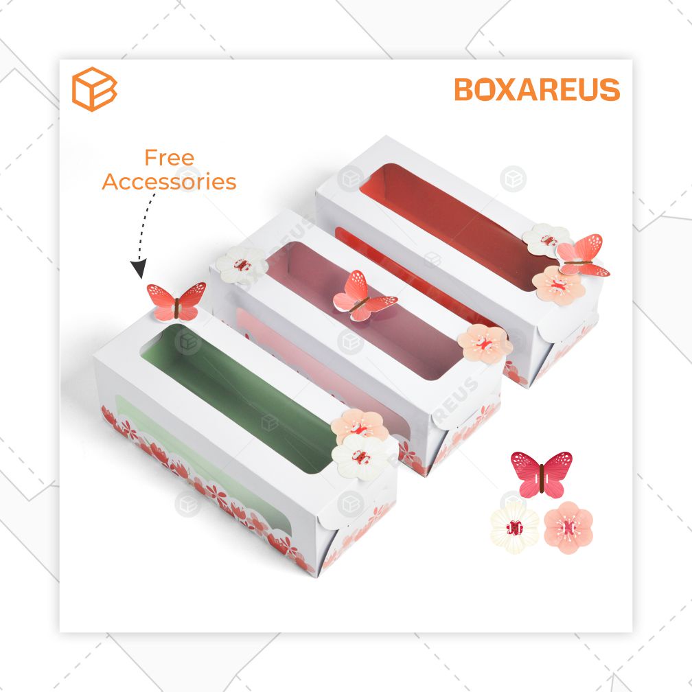 Box Bolu Gulung Dus Roll Cake Kemasan Kue Lapis Spiku 30x12x10 | RC301210 (10pc)