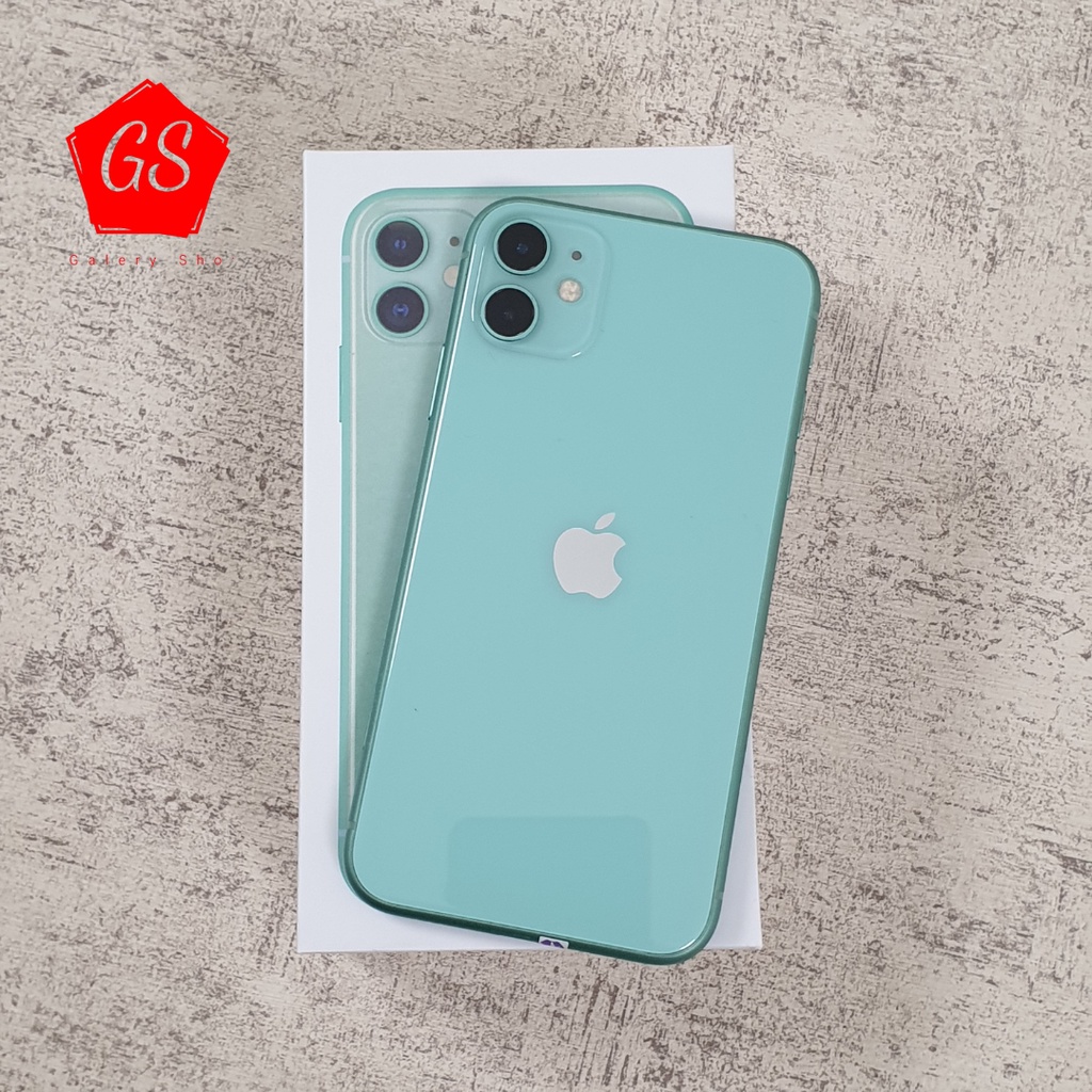 IPHONE 11 256GB/128GB/64GB SECOND ORIGINAL FULLSET MULUS-Green