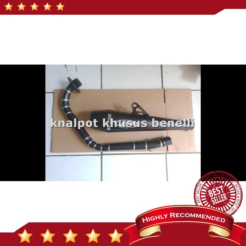 Murah Kenalpot Knalpot BENELLI 152 Silencer M4 FULLSET FULL SYSTEM BLACK DOFF