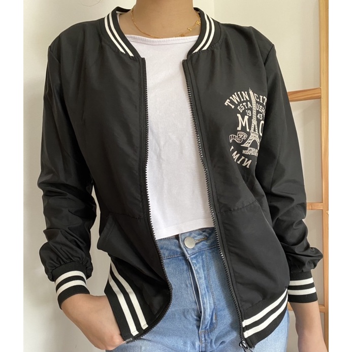 Black Bomber Jacket