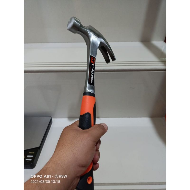 Palu kambing camel gagang besi 16 oz/palu kambing gagang lapis karet